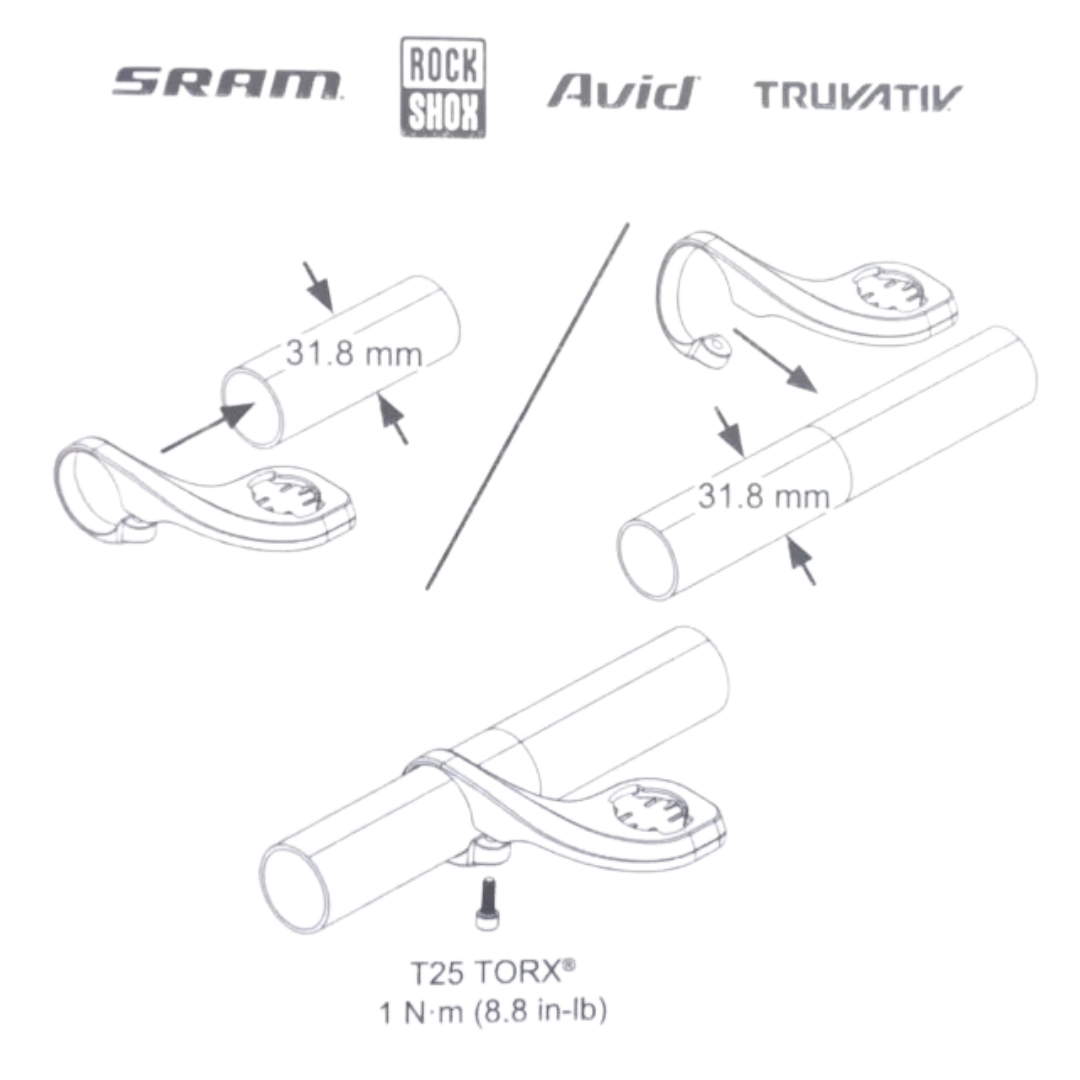 Soporte frontal extendido SRAM para bicicleta